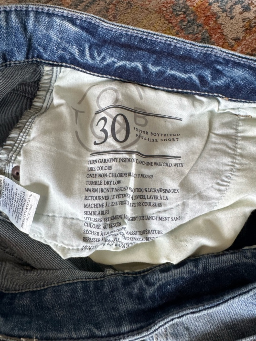 Treasure and Bond Foster Boyfriend High Rise Shorts size 30 - Picture 4 of 4